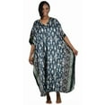 thumbnail image 3 of Up2date Fashion's Three Women's Black-Print Satin Caftans / Kaftans Value Pack #25, 3 of 4
