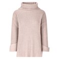 thumbnail image 6 of IROINNID Reduced Womens Sweater Turtleneck Pullover Sweater Solid Color Leisure Mid-Length Long Sleeve Autumn and Winter High Collar Sweater Tops, 6 of 6