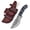 TR-1168-Brown, variant on Poshland TR-1169,Custom Handmade Damascus steel Tracker Knife - Limited Edition Knife