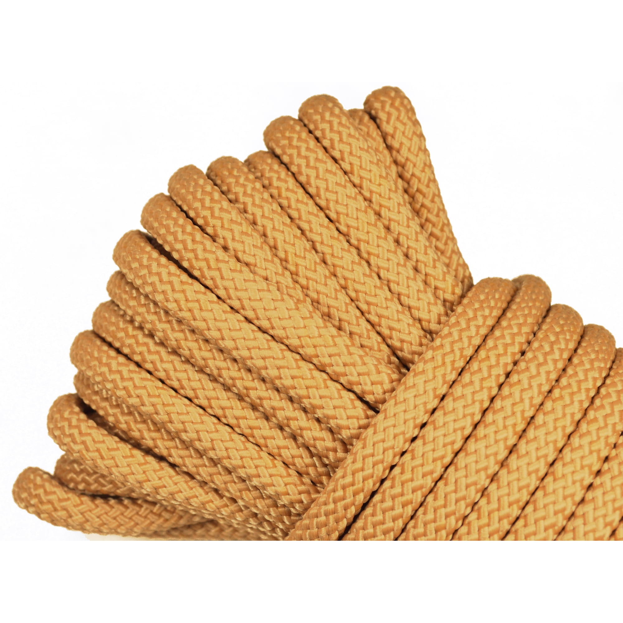 Polypropylene Rope - Heavy Duty All Purpose Durable USA Made Utility Cord Tie Down Rope - Indoor Outdoor Camping Pull Barricade - Tan - 3/8 in x 50 Foot Coil