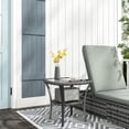 thumbnail image 2 of Outdoor wicker table with glass surface / Impresses guests easily, 2 of 5