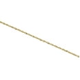 thumbnail image 4 of 10K Yellow Gold 1.40mm Solid Singapore Link Chain Spring Ring Necklace 24 Inch, 4 of 7