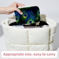 thumbnail image 6 of Peacock Feathers Velvet Portable Earring Holder with Removable Compartment: Display Case, Jewelry Box, Decorative Box - Gift!, 6 of 7