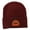 Maroon, variant on Halloween Goofy Jack o Lantern Embroidered Long Beanie - Maroon OSFM