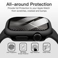 thumbnail image 5 of JETech Waterproof Case with Screen Protector for Apple Watch Series 10 42mm, Built-in Tempered Glass Film Hard PC Bumper Full Protective Cover, 2 Pack (Black), 5 of 6