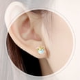 thumbnail image 6 of YAYAJAJU Unicorn Earrings for Women - 925 Sterling Silver Hypoallergenic Cute Opal Stud Earring for Sensitive Ears, 14K Gold Plated Earrings Jewelry Gifts, 6 of 7