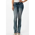 thumbnail image 2 of Grace in LA Women's Western Cactus Embroidered Embellished Bootcut Stretch Jeans (29), 2 of 4