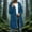 Navy, variant on Zeijnsda Womens Raincoat Spring Lightweight Hooded Rain Jackets Waterproof Mid-Length Solid Outerwear Long Sleeves Zip-Up Coat for Rainy Days with Packable Bag