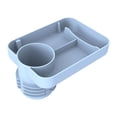 thumbnail image 4 of Bandeja de asiento de seguridad para coche para niños, accesorios automotrices, portavasos Azul, 4 of 9