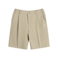thumbnail image 4 of AZoiNM Men's Short Sleeve Shorts Suit Set Summer Two Button Notch Lapel Loose Fit, 4 of 8
