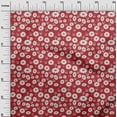 thumbnail image 3 of oneOone Georgette Viscose Red Fabric Kids Floral Sewing Craft Projects Fabric Prints By Yard 42 Inch Wide, 3 of 4