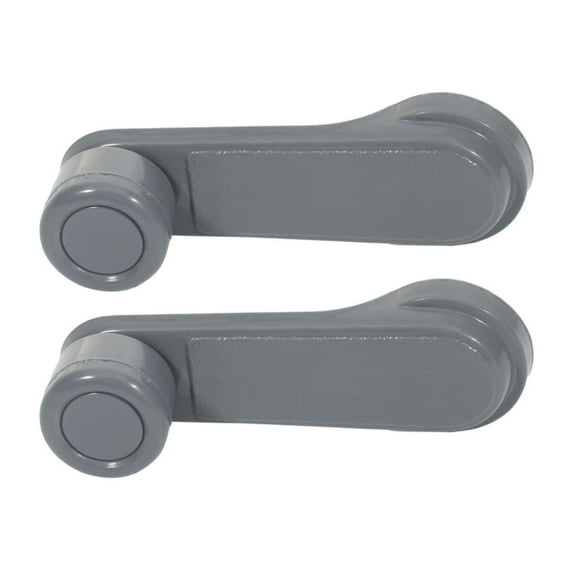 DAMAIJOY (2) for Nissan for Pickup 1986-1997 for D21 1986-1994,for Nissan 720 1986 Hardbody Gray Left Right Inside Window Crank Handle (Plastic) Polished Bar-Shape