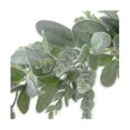 thumbnail image 3 of 2pc Lambs Ear Garland Greenery And Eucalyptus Vine / 38 Inches Long/light Colored Flocked Leaves/so, 3 of 5