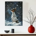 thumbnail image 5 of Starry Night Canvas Inspired Toy Fox Terrier Dog Pet Family Friend Peace Oil Painting Art Print Poster Wall Decor, 5 of 6