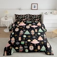 thumbnail image 5 of YST 7Pcs Black Christmas Comforter Set Full Size,Nutcracker Christmas Gift Bedding Set,Xmas Snowflake Stars Bed In A Bag,Romantic Princess Castle Quilt with Flat Fitted Sheet, 5 of 5