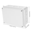 thumbnail image 2 of PAMINGONO 1Set Waterproof Outdoor Electrical Junction Box with PP Material 11.8x4.7x2.8in, 2 of 8