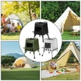 thumbnail image 2 of RYGRZJ Outdoor Stainless Steel Folding Heating Firewood Stove Camping Tent Stove BBQ E5, 2 of 5