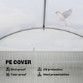 thumbnail image 5 of Outsunny Walk-in Tunnel Greenhouse with Shelves, Hoop House Greenhouse with Mesh Door, White, 5 of 9