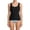 A1 Black, variant on BODOAO Ribbed Camisole for Women, Scoop Neck Sleeveless Long Tank Top with Wide Straps and Stretch Fitted Shape, Basic Undershirt for Everyday Layering and Daily Wear Black L