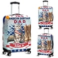 thumbnail image 2 of I'm a American Shorthair Dad and a Veteran, Nothing Scares me Happy Father's Day Travel Luggage Cover Cat Lover Kitten Owner Gifts Suitcase Dust Protective Decor - 00006, 2 of 5