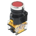 thumbnail image 3 of 6Pcs 22mm Mount 10A 380V DPST Red Green Momentary Push Button Switch, 3 of 4