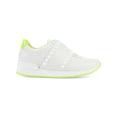thumbnail image 3 of DKNY Womens White Logo Studded Padded Goring Marlin Round Toe Wedge Slip On Sneakers Shoes 11 M, 3 of 4