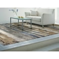 thumbnail image 3 of 7' x 11'  Viscose Ivory or Blue Area Rug, 3 of 5
