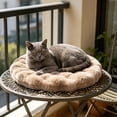 thumbnail image 4 of Plush Bubble Pet Bed Mat, Warm Round Calming Cushion for Indoor Cats and Small Dogs, Soft Orthopedic Sleeping Mattress for Crate Sofa Car Seat, Washable Cozy Lounge Fleece Pad, 4 of 6