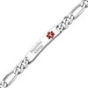 Personalized Sterling Silver Medical ID Bracelet - 7.5"