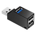thumbnail image 1 of USB hub, Mini USB 3.0 Hub removable adapter (3 ports), 1 of 5
