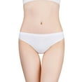 thumbnail image 4 of Gibobby Paquete de Tanga para dama Ropa interior transpirable para mujer Soild Ladies Thong Panty(Blanco,M), 4 of 4