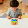 thumbnail image 4 of Montessori Happy Puzzles for Fine Motor Skills and Problem Solving - Animal Shape Color Focus Training Educational Play for Learning and Concentration, 4 of 4
