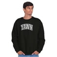 thumbnail image 4 of Funny Sleep Varsity Athlete Yawn Joke Sweatshirt for Men or Women Brisco Brands L, 4 of 6