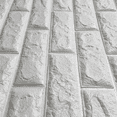 thumbnail image 2 of Paquete de 10 azulejos de piedra de imitación de lujo, azulejos de mármol blanco Peel Stick 3D Backsplash, azulejos de pared autoadhesivos para salpicaduras de cocina, 2 of 4
