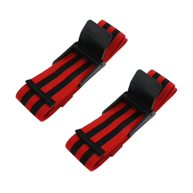 Blood Restriction Band, Strong Elastic Occlusion Training Strap Polyester Quick Release Cam Buckle Comfortable Help Gain Muscle For Gym Red,Blue