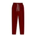 thumbnail image 6 of Sweatsuits for Women 2 Piece Lounge Sets Long Sleeve Crewneck Sweatshirts High Waist Elastic Drawstring Sweatpants, 6 of 6
