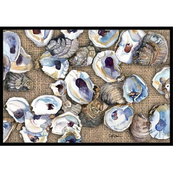 Carolines Treasures Oyster Door Mat Indoor Rug or Outdoor Welcome Mat 24x36 Doormat 24H X 36W multicolor