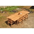 thumbnail image 4 of Grade-A Teak Dining Set: 8 Seater 9 Pc: 122" Atnas Rectangle Table And 8 Clipper Stacking Arm Chairs Outdoor Patio WholesaleTeak #51CP2809, 4 of 6