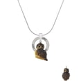 thumbnail image 2 of Delight Jewelry Resin Sitting Owl Joy Ring Charm Necklace, 18", 2 of 4