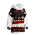 thumbnail image 4 of COM1950s Pyjamas de Noël pour Femmes, Chandail à Capuchon pour Femmes, Imprimé de Noël, Style Cheveux Longs, Manches Longues Chaudes, Haut de Mode Col Rond, Hauts de Noël pour Femmes, Chemise de Noël pour Femmes, 4 of 9