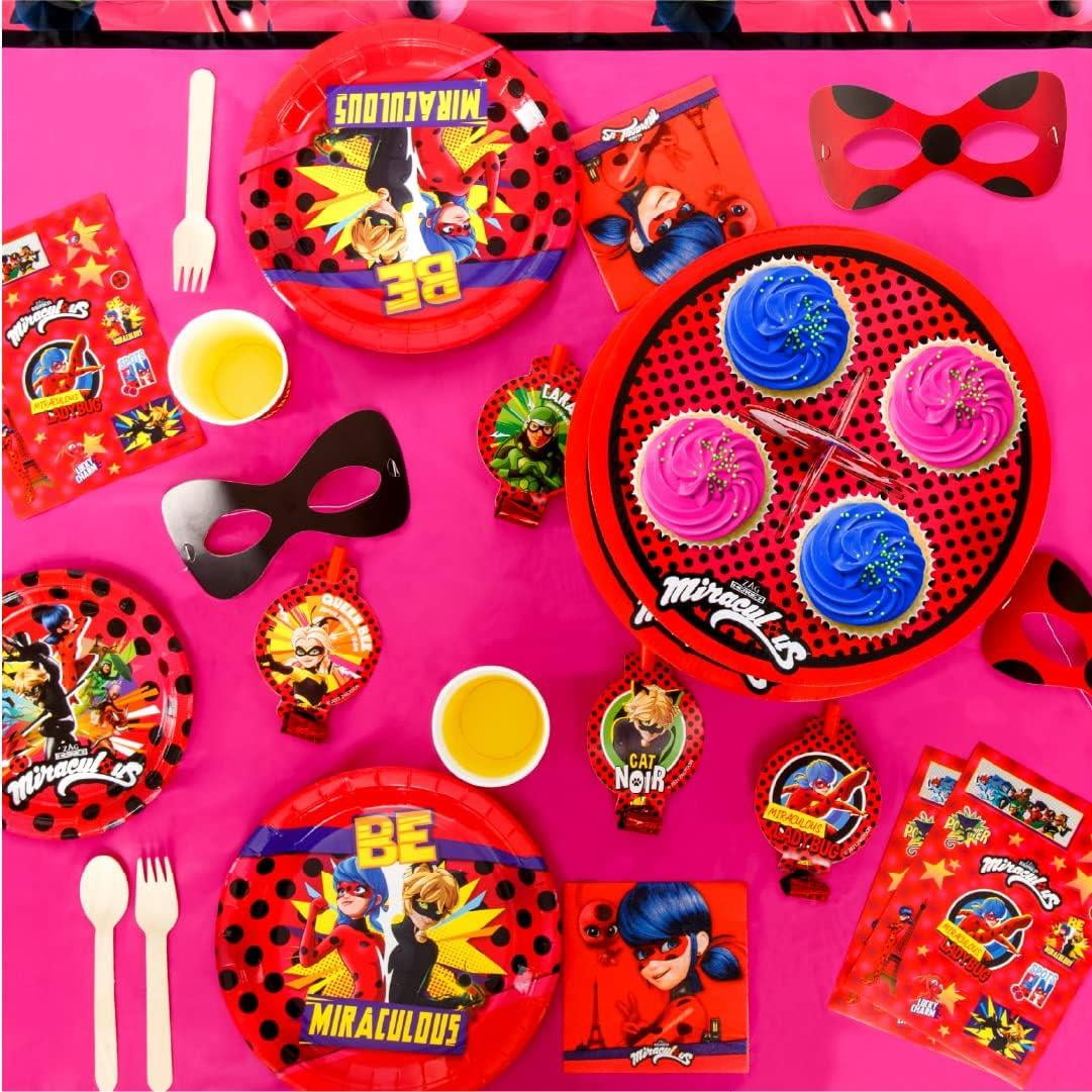 Miraculous Ladybug Paper Plates Set (80)