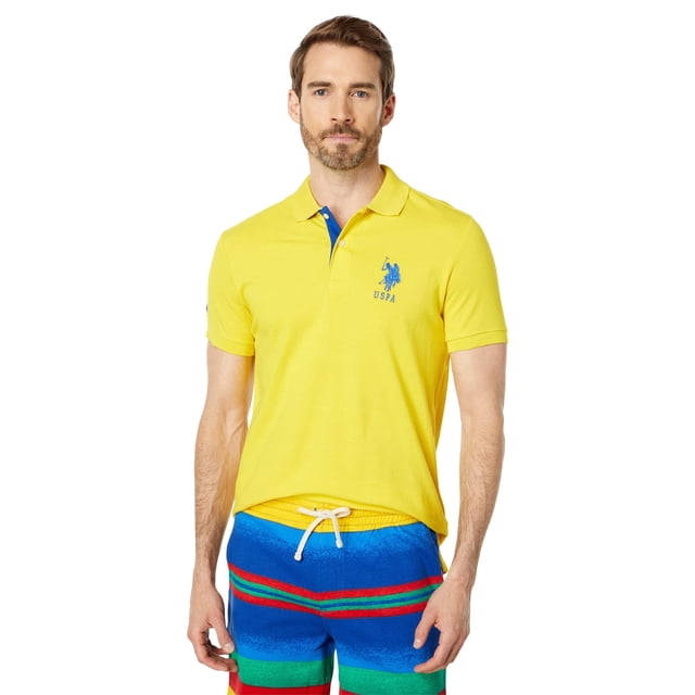 Remera Polo U.S. Polo Assn. Hombre Slim Fit Amarillo Cyber L