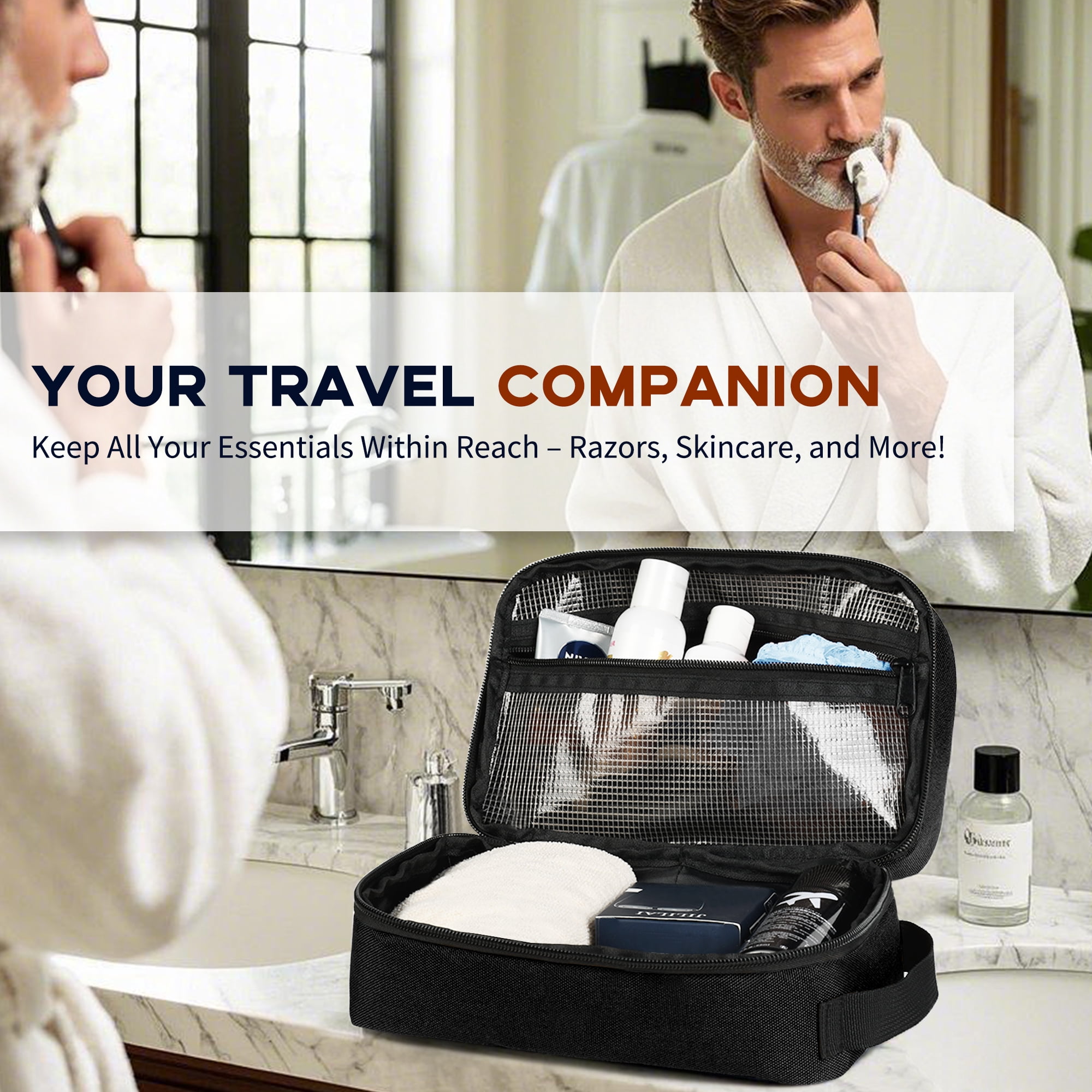 best vanity travel bags for men Personalized Bag Set, Personalized Groomsmen Gift, Mens Toiletry Bag, Weekender Bag Monogrammed Coffee / Yes It is sturdy and big enough to hold your accessories for the weekend. 7 Best Men's Travel Toiletry