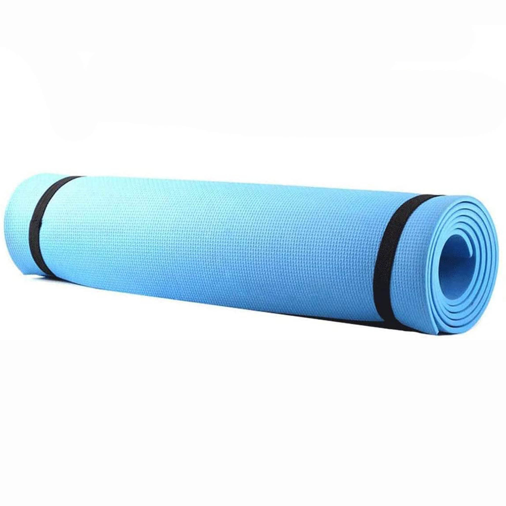 Large Non Slip Extra Thick Yoga Mat Exercise Pilates Gym Picnic Camping Straps 