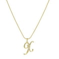 thumbnail image 2 of Wentin Reduced Necklaces & Pendants Initial Rhinestone Necklace Gold Plated Initial Necklace A Z 26 Alphabet Letter Dainty Necklace For Women, 2 of 4