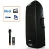 beFree Sound 12" Bluetooth Portable Rechargeable Party Speaker with USB/SD, Microphone/Guitar Inputs & FM Radio