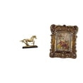 thumbnail image 1 of Figura de caballo,Figura coleccionable de caballo en miniatura,Adorno de caballo de resina,estatua de animal,decoración para el hogar,Marco de fotos,Marco de fotos retro vintage para mesa, 1 of 8