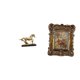 thumbnail image 1 of Figura De Caballo Con Tallas Florales, Marco De Fotos Antiguo, Adorno De Colección Para El Hogar O La Oficina, Regalo De Boda., 1 of 8