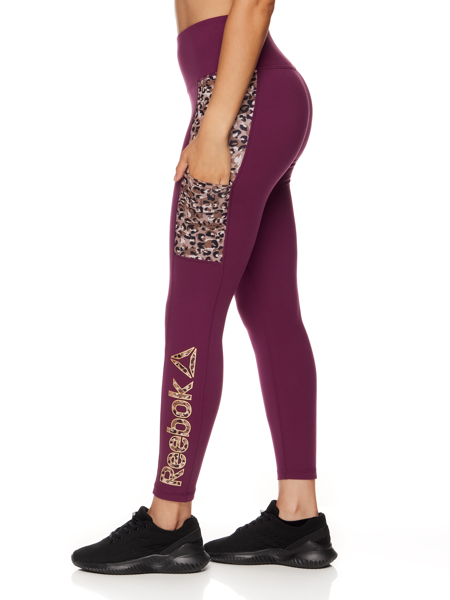 Reebok Women's Printed Motion High Rise 7/8 Legging with Side Pocket - image 4 of 4
