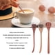 thumbnail image 3 of Cuchara De Madera Para Cazo De Miel, Multiusos, Fácil Limpieza, Palo De Madera Para Cazo De Miel, Sanitario, Reutilizable, Largo, 3 Piezas Para Miel Para Cafetería Para Té, 3 of 7
